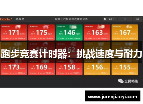 跑步竞赛计时器：挑战速度与耐力